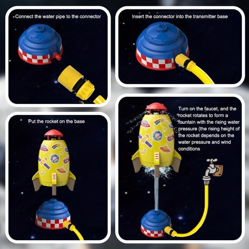 Spray Rocket Water Toy for Kids Outdoor Play