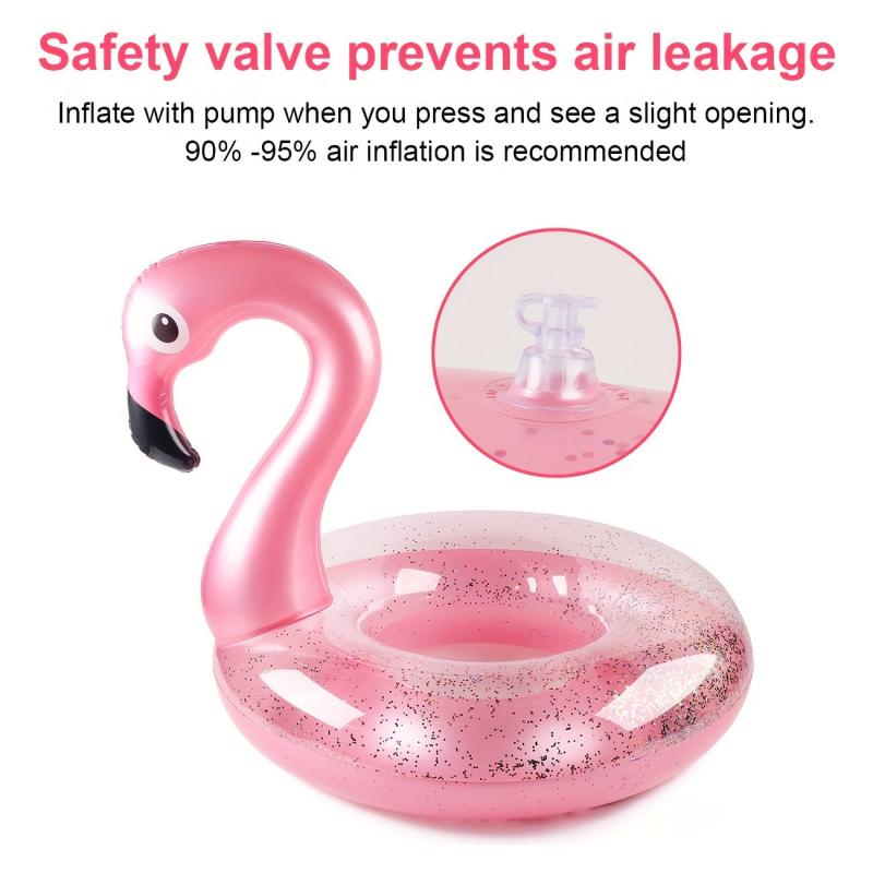 Children's Adult Flamingo Swimming Ring Red Seaside Pool