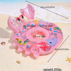 Crab Baby Swimming Ring 0-4 Years Inflatable Floating Underarm Ring