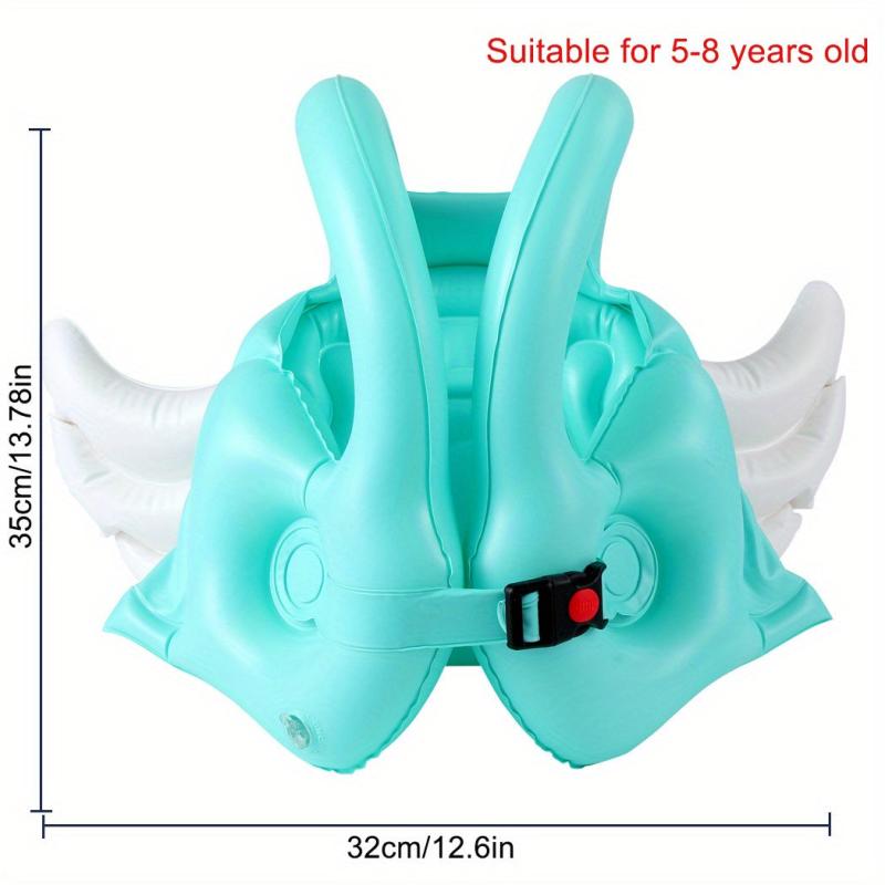 Kids Inflatable Swim Vest & Angel Wing Pool Float