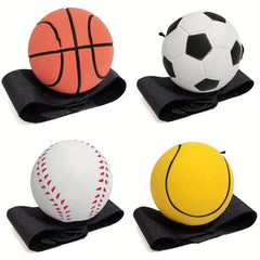Sports Wrist Balls Set - Basketball, Football, Baseball, Tennis