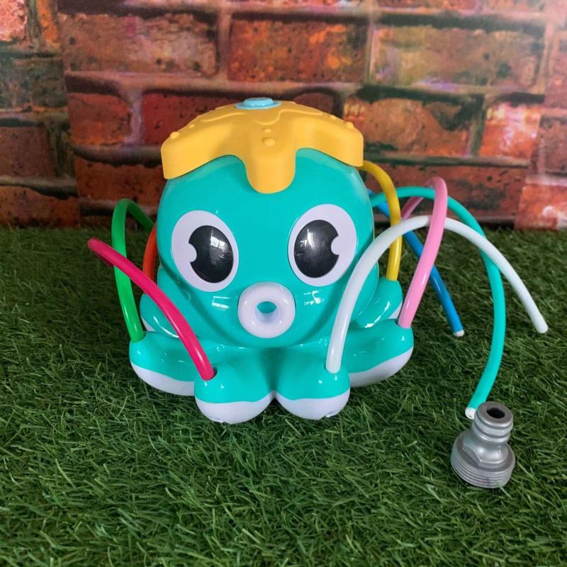 Kids Octopus Sprinkler Toy, 8 Wiggle Tubes, Attaches to Garden Hose