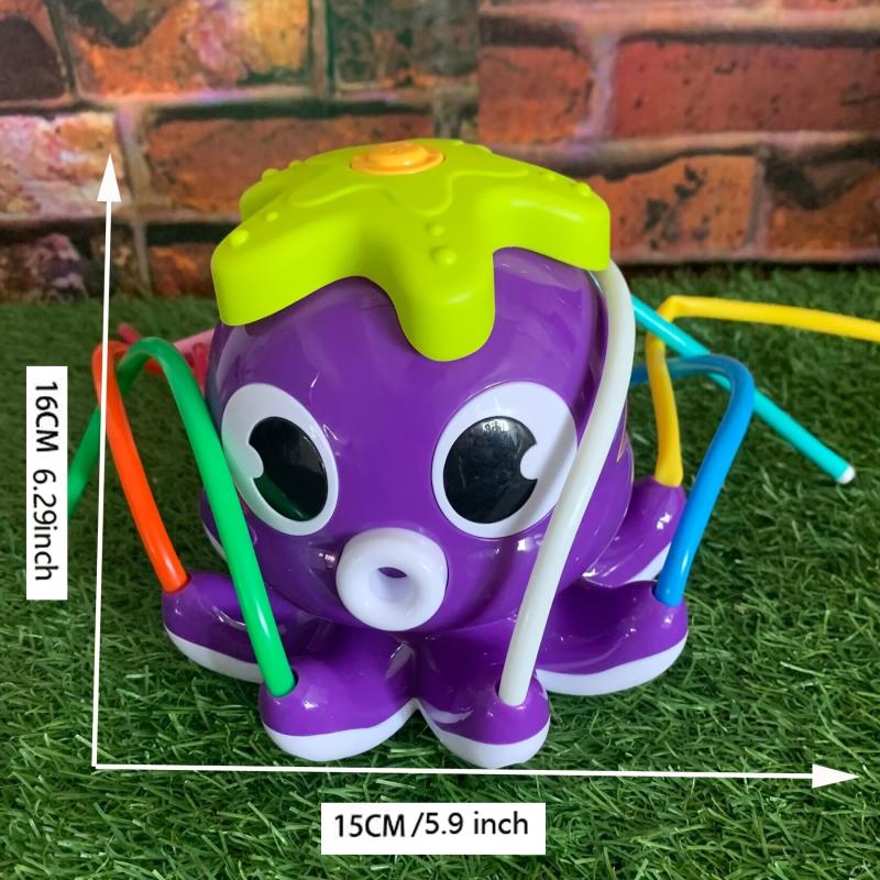 Kids Octopus Sprinkler Toy, 8 Wiggle Tubes, Attaches to Garden Hose