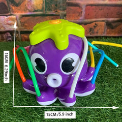 Kids Octopus Sprinkler Toy, 8 Wiggle Tubes, Attaches to Garden Hose