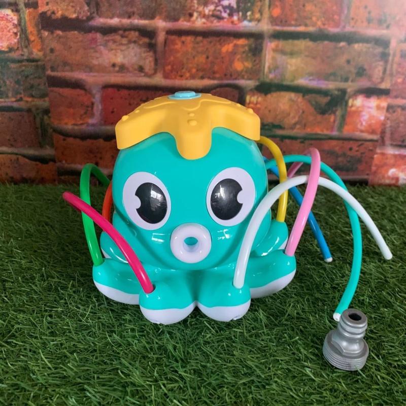 Kids Octopus Sprinkler Toy, 8 Wiggle Tubes, Attaches to Garden Hose