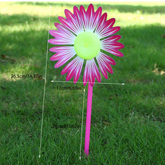 5pcs Children's Sun Flower Plastic Windmill Traditional Toys