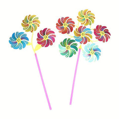 Colorful Windmill Cartoon Pinwheel Spinner Home Garden Yard Decor Toy