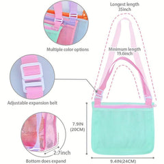 3Pcs Beach Toy Mesh Bag for Boys & Girls