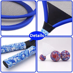 Kids Tennis Racket Set with Badminton Toy - Boys and Girls