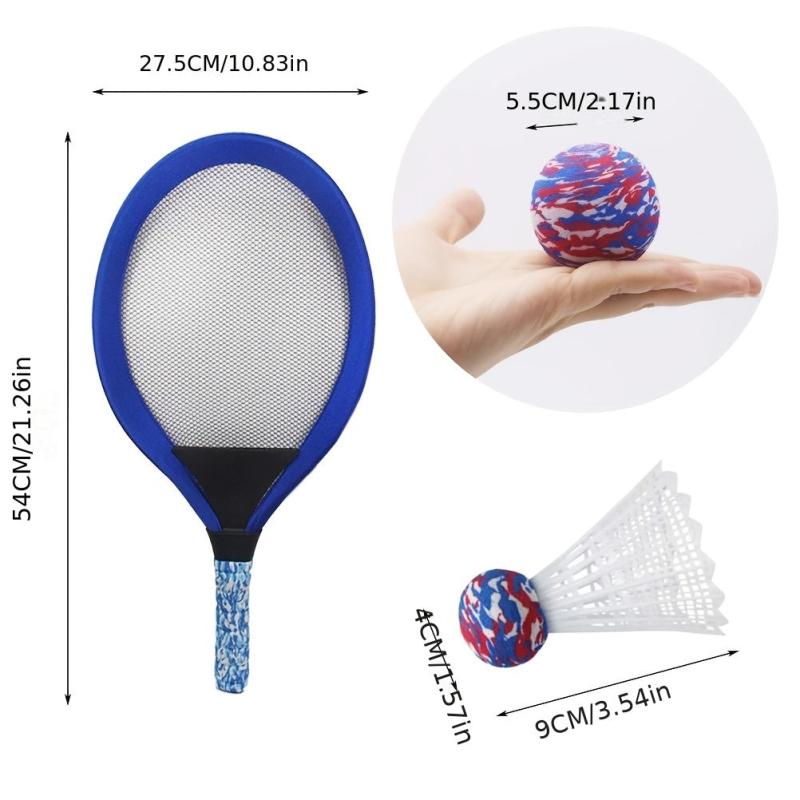 Kids Tennis Racket Set with Badminton Toy - Boys and Girls
