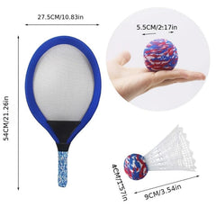 Kids Tennis Racket Set with Badminton Toy - Boys and Girls