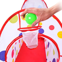 3 in 1 Foldable Tent Game House For Indoor Play