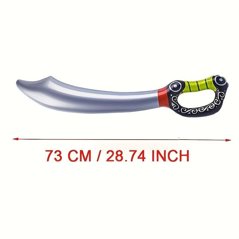 6pcs Inflatable Pirate Sword Silvery Outdoor Lawn Toys