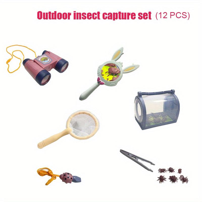 12PCS Bug Catcher Kit Insect Catcher Outdoor Explorer Kit Science Educational