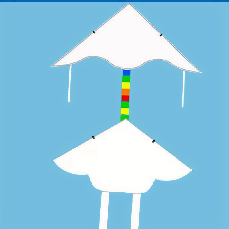 DIY Children's Kite | Hand-painted with Line Doodle Design