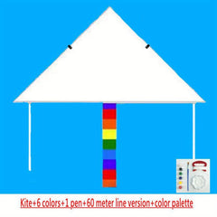 DIY Children's Kite | Hand-painted with Line Doodle Design