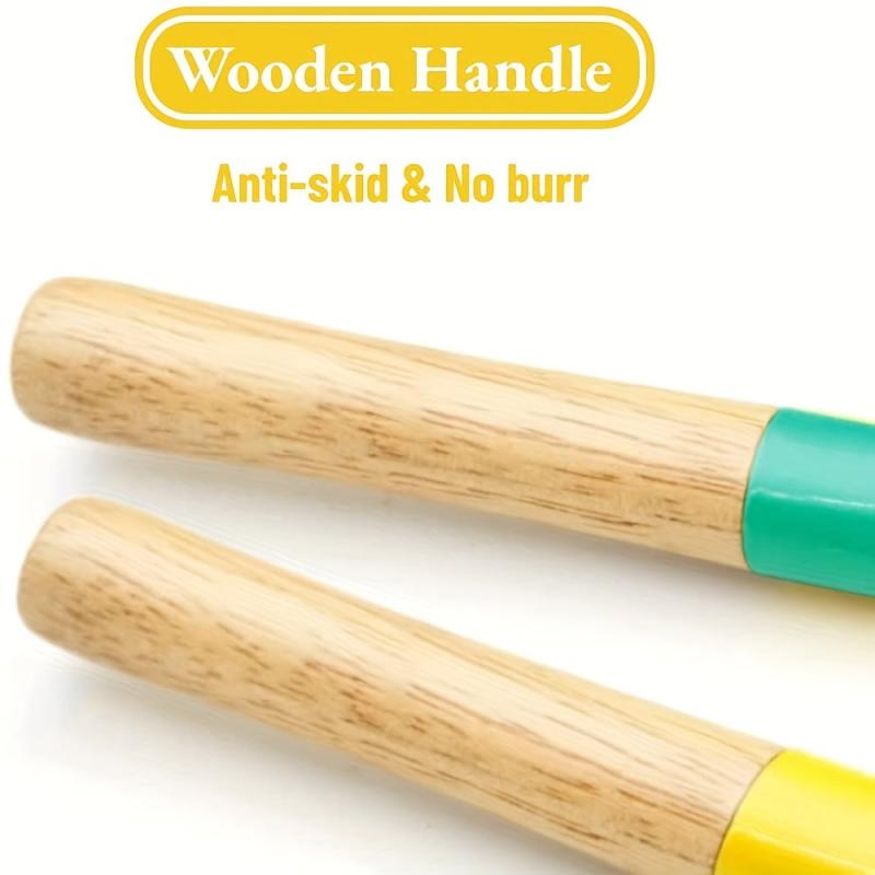 Kids Metal Garden Tools with Wooden Handle Set
