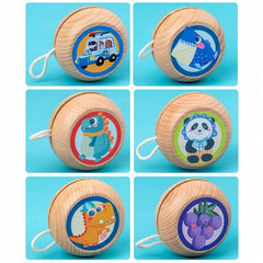 Animal Cartoon Wooden Yo Yo Ball Educational Toy