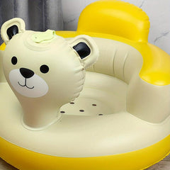 Cute Yellow Duck Baby Inflatable Sofa Seat - PVC Material