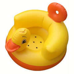 Cute Yellow Duck Baby Inflatable Sofa Seat - PVC Material