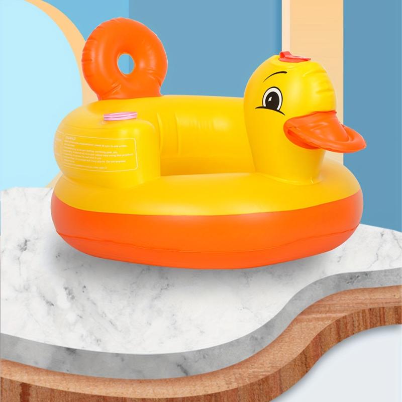 Cute Yellow Duck Baby Inflatable Sofa Seat - PVC Material