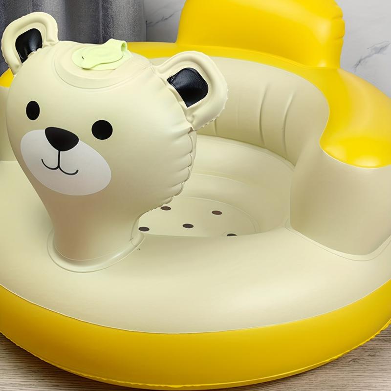 Cute Yellow Duck Baby Inflatable Sofa Seat - PVC Material