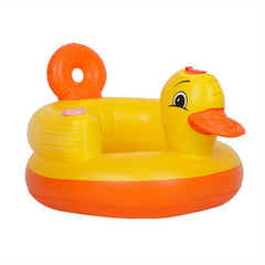 Cute Yellow Duck Baby Inflatable Sofa Seat - PVC Material