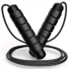 Adjustable Tangle Jump Rope Rapid Speed Non Slip Foam Handle Fitness Sports