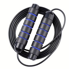 Adjustable Tangle Jump Rope Rapid Speed Non Slip Foam Handle Fitness Sports