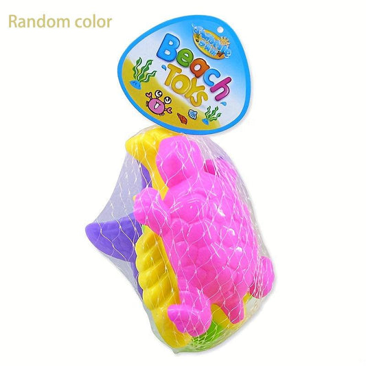 Marine Animals Sand Molds 4-Piece Set for Beach & Snow Fun