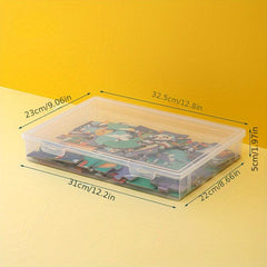 Transparent Puzzle Storage Box for Kids