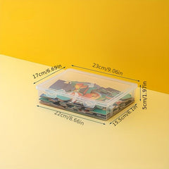 Transparent Puzzle Storage Box for Kids