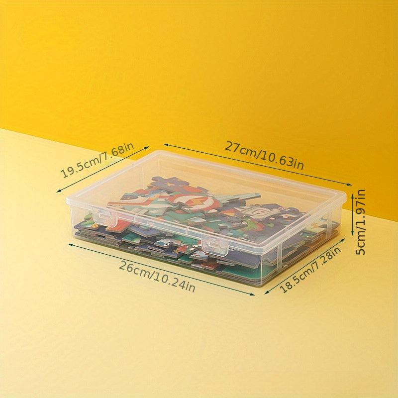 Transparent Puzzle Storage Box for Kids