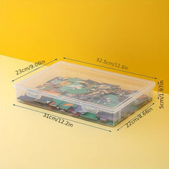 Transparent Puzzle Storage Box for Kids