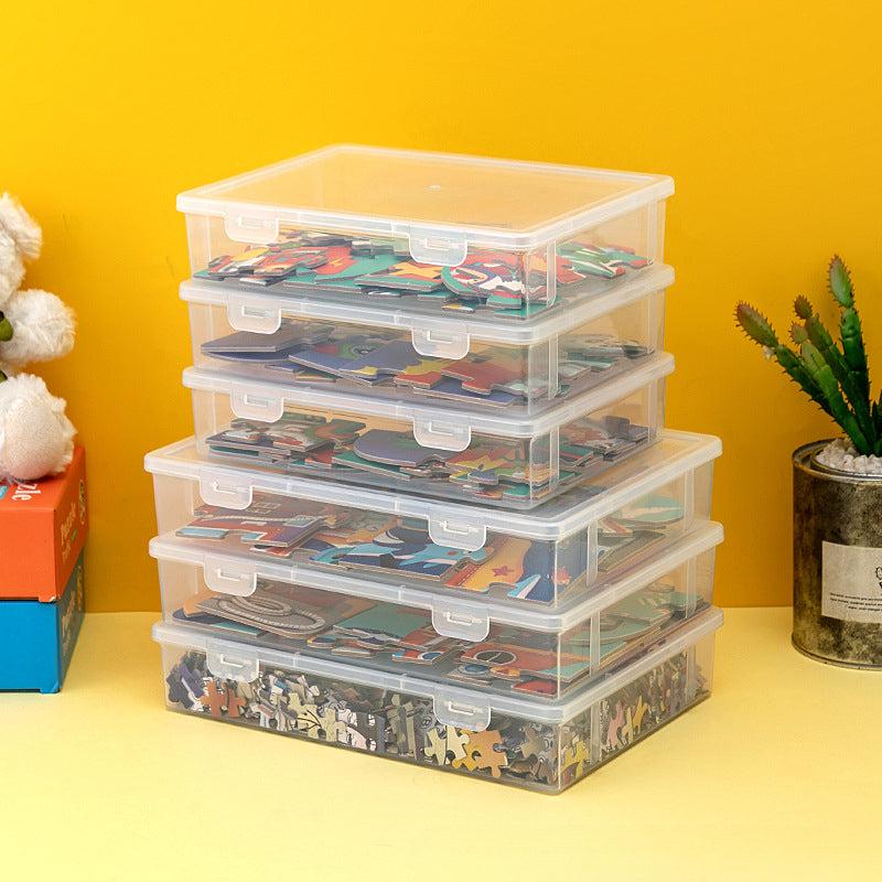 Transparent Puzzle Storage Box for Kids