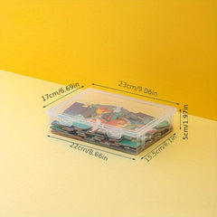 Transparent Puzzle Storage Box for Kids