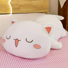 Cute Kitten Plush Toy Soft Cartoon Cat Pillow