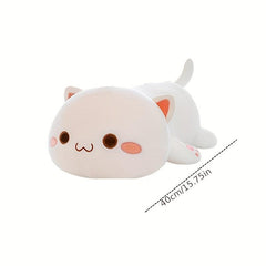 Cute Kitten Plush Toy Soft Cartoon Cat Pillow