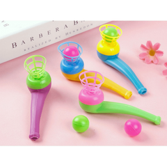Montessori Blow Pipe & Balls Toy Child Board Game Party Bag Fillers