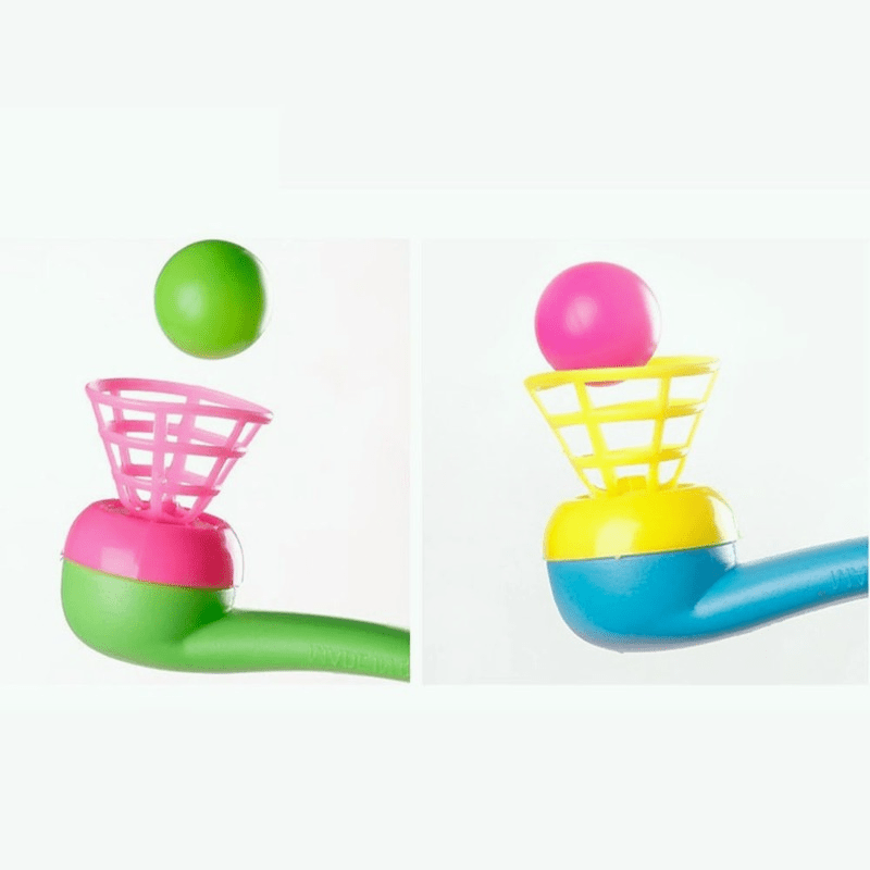 Montessori Blow Pipe & Balls Toy Child Board Game Party Bag Fillers