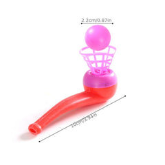 Montessori Blow Pipe & Balls Toy Child Board Game Party Bag Fillers