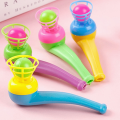 Montessori Blow Pipe & Balls Toy Child Board Game Party Bag Fillers