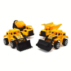 Alloy Construction Vehicle Toys Set Excavator Mixer Transport Vehicle
