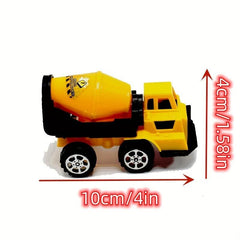 Alloy Construction Vehicle Toys Set Excavator Mixer Transport Vehicle