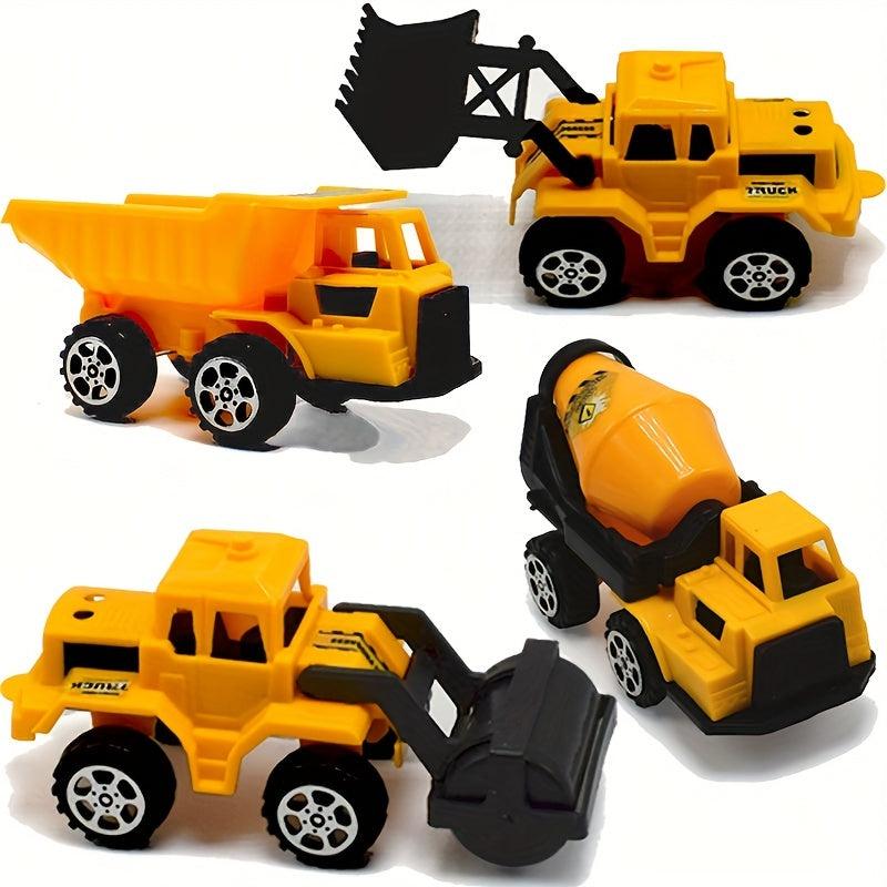 Alloy Construction Vehicle Toys Set Excavator Mixer Transport Vehicle