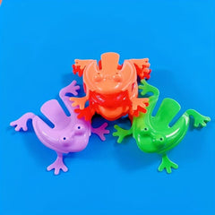 20pcs Bouncing Frog Toy Press Jumping Frog Puzzle Decompression Toy