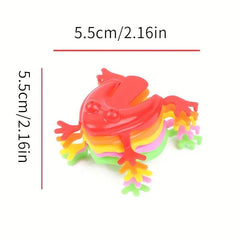 20pcs Bouncing Frog Toy Press Jumping Frog Puzzle Decompression Toy