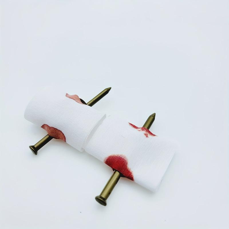 2pcs Prank Nail Through Finger Joke Toy Kids April Fools Toys