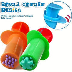 10pcs Clay Dough Tools Set Play Dough Non Toxic Modeling Dough Assorted Colors