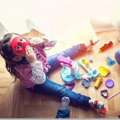 10pcs Clay Dough Tools Set Play Dough Non Toxic Modeling Dough Assorted Colors